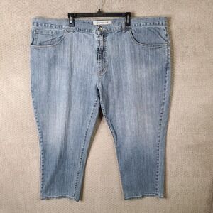 Cutter & Buck Jeans Mens 54Bx30 (52x28) Blue Light Wash Straight Leg Stretch